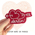 Custom Heart With Arrow Name Patch
