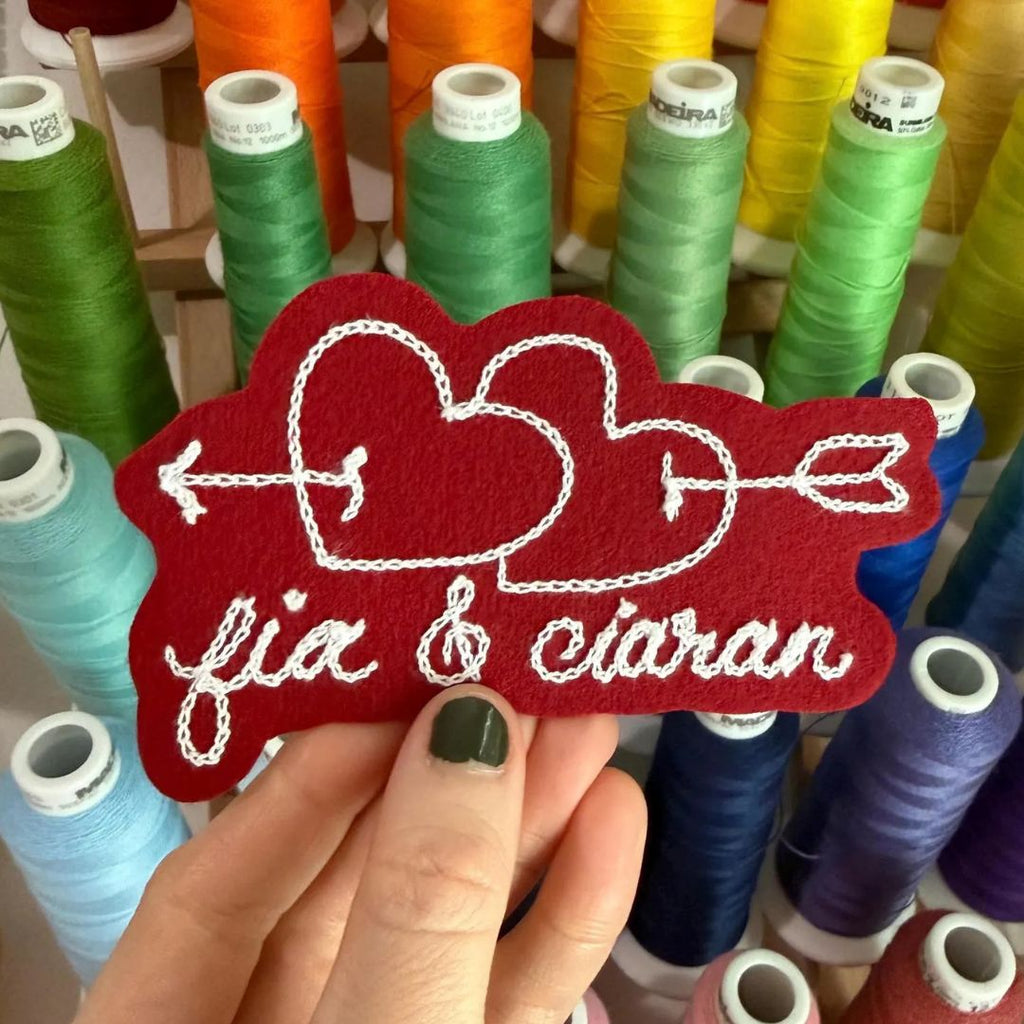 Custom Heart With Arrow Name Patch