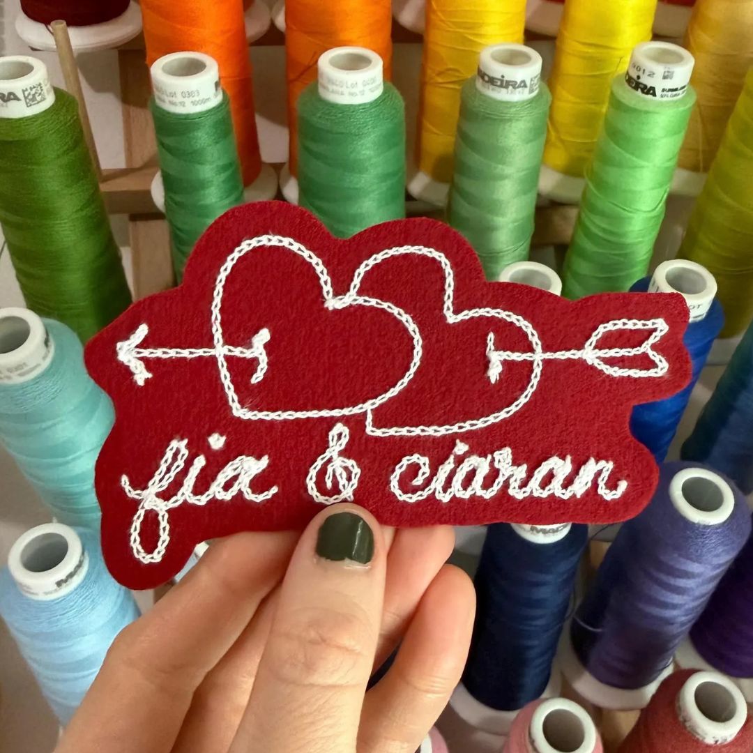 Custom Heart With Arrow Name Patch