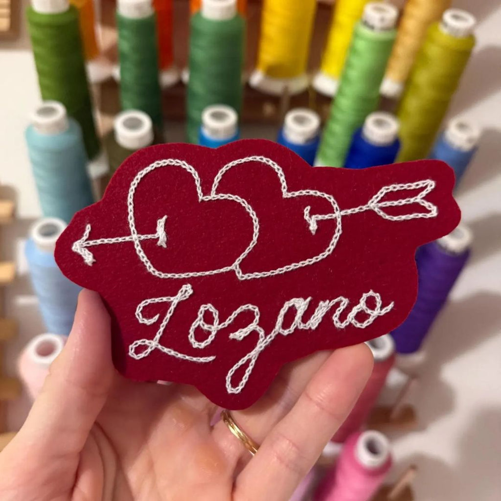 Custom Heart With Arrow Name Patch