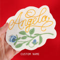 Floral Script Name Patch