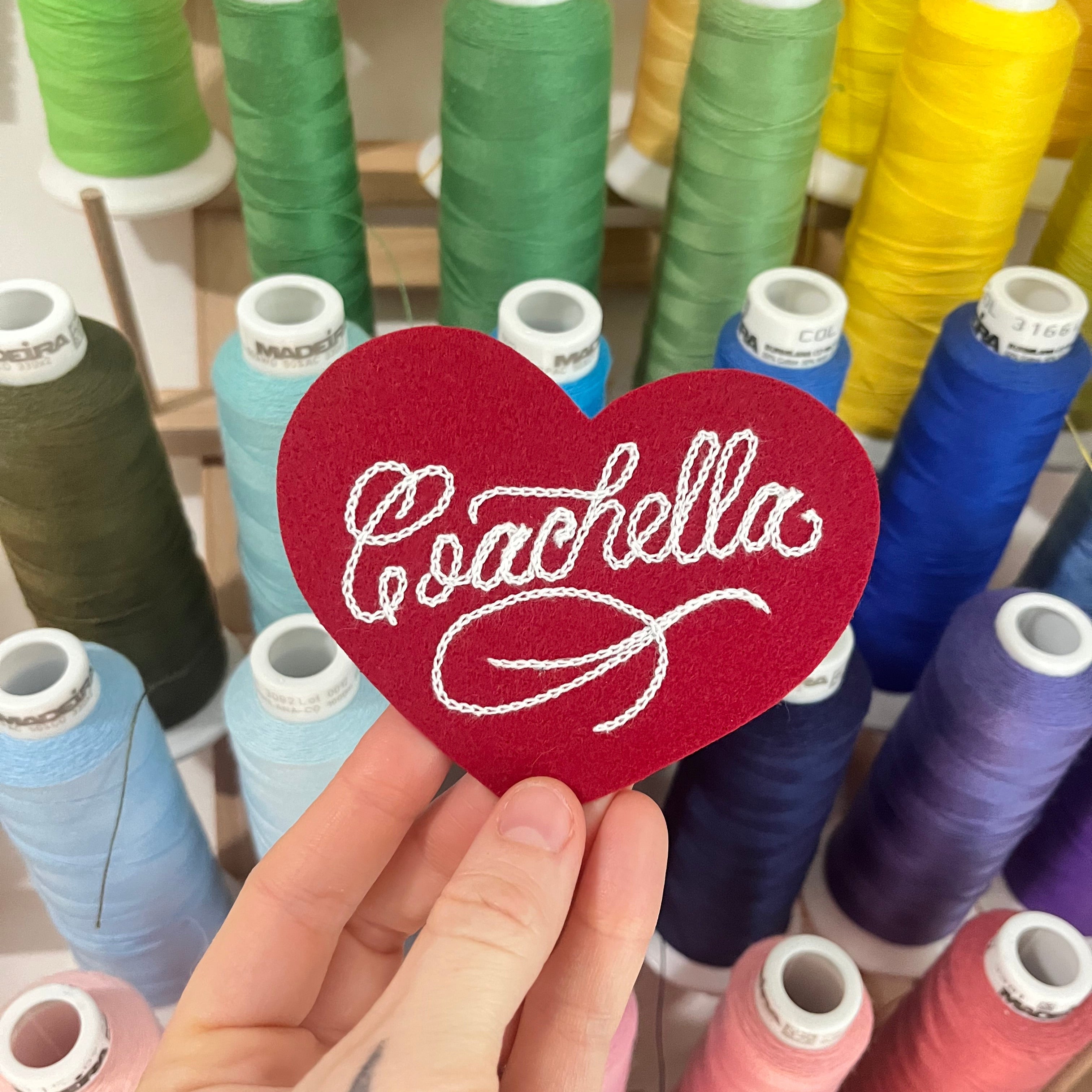 Fancy Script Heart Patch