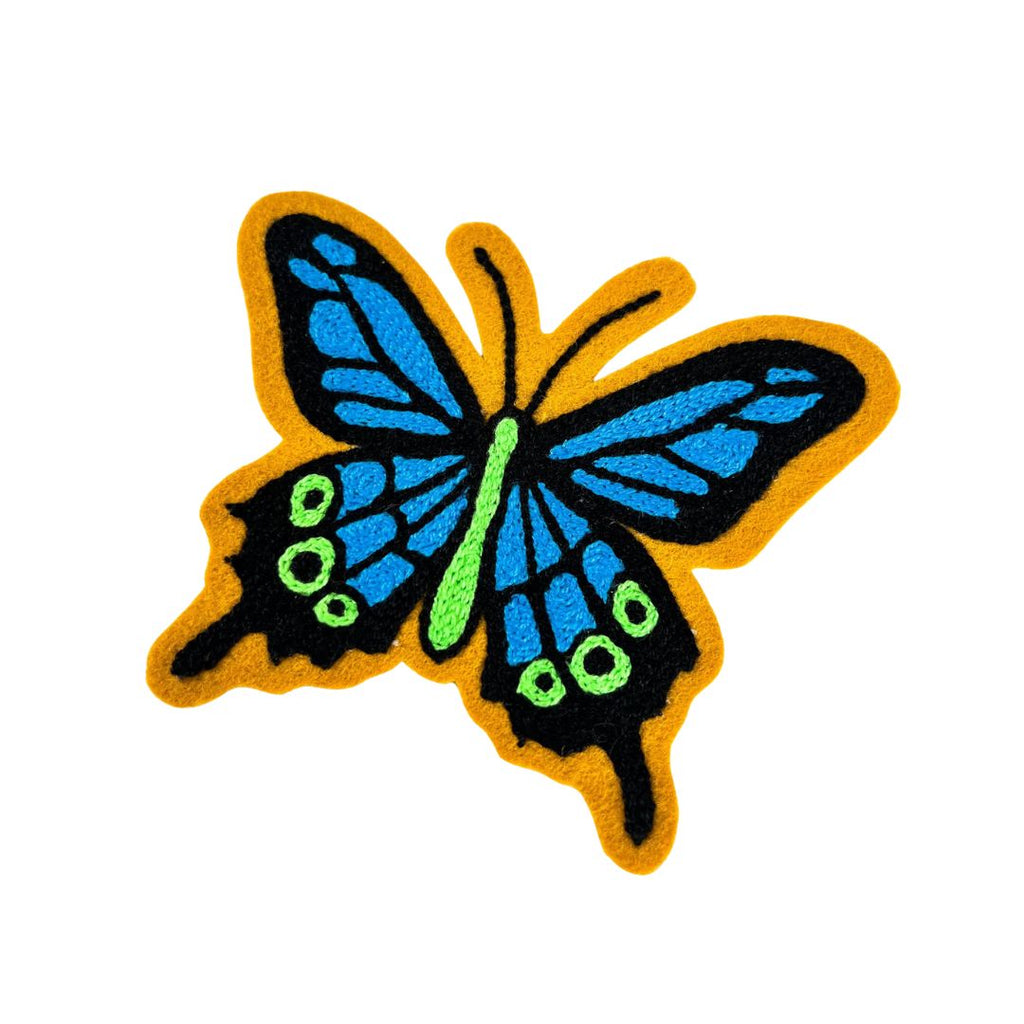 Butterfly Chainstitch Patch