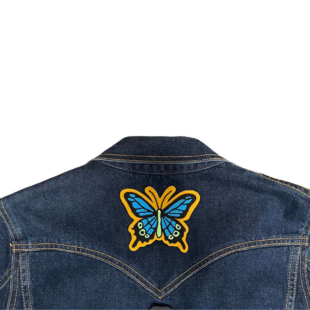 Butterfly Chainstitch Patch