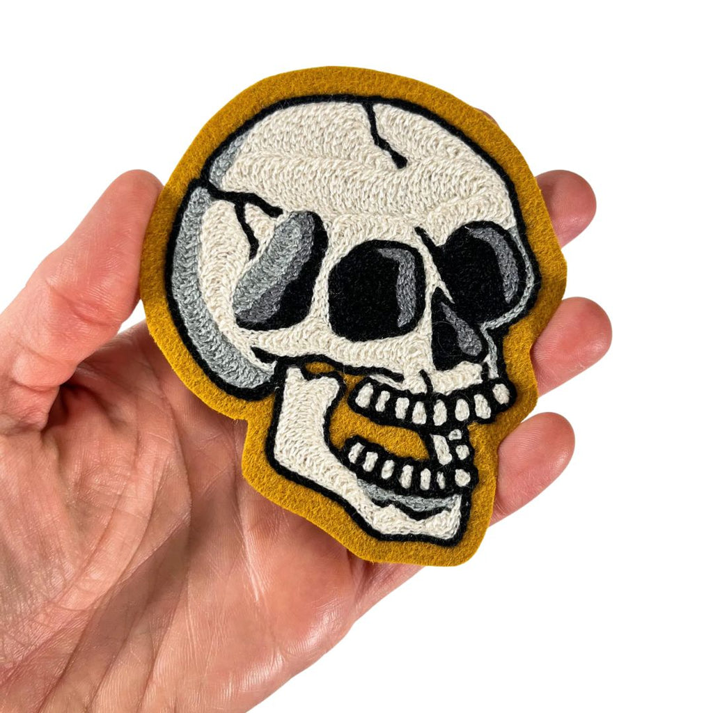 Skull Chainstitch Patch