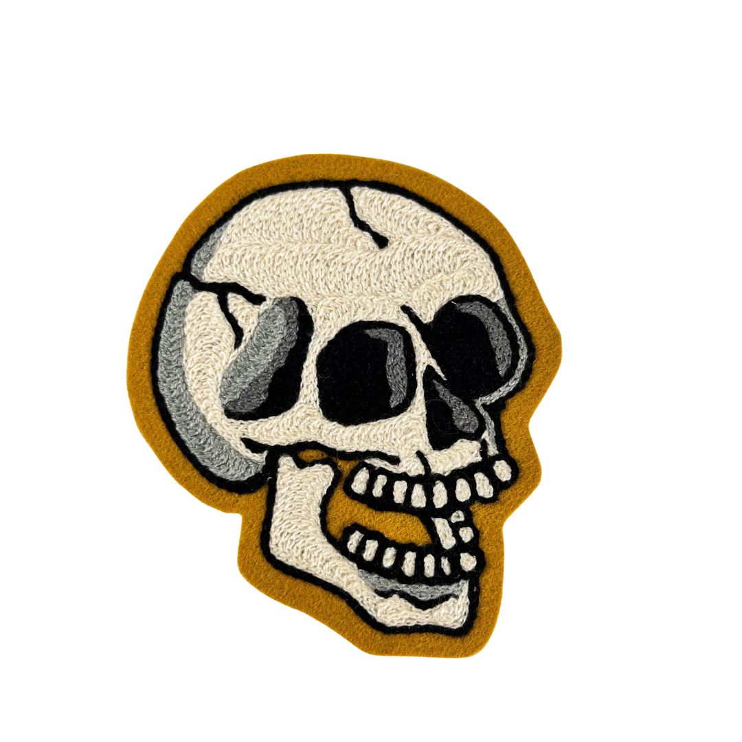 Skull Chainstitch Patch