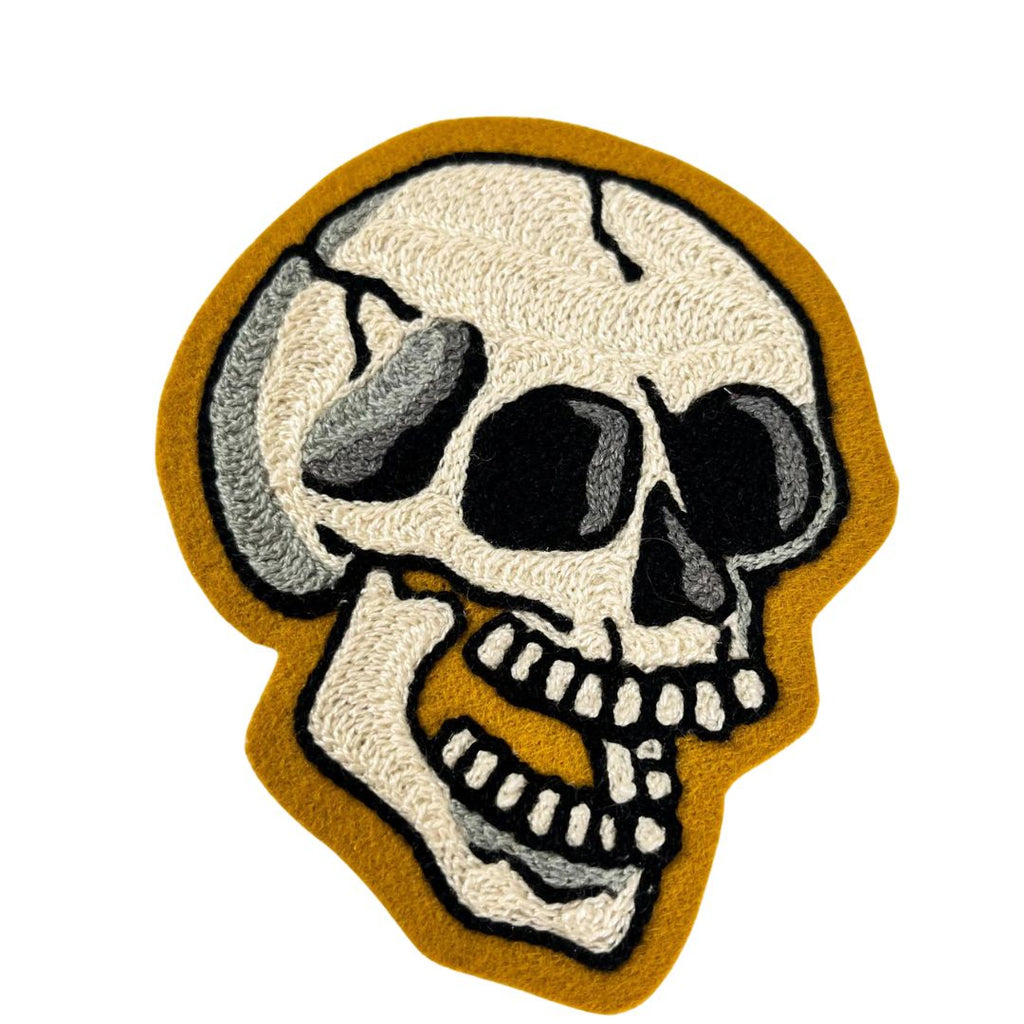 Skull Chainstitch Patch