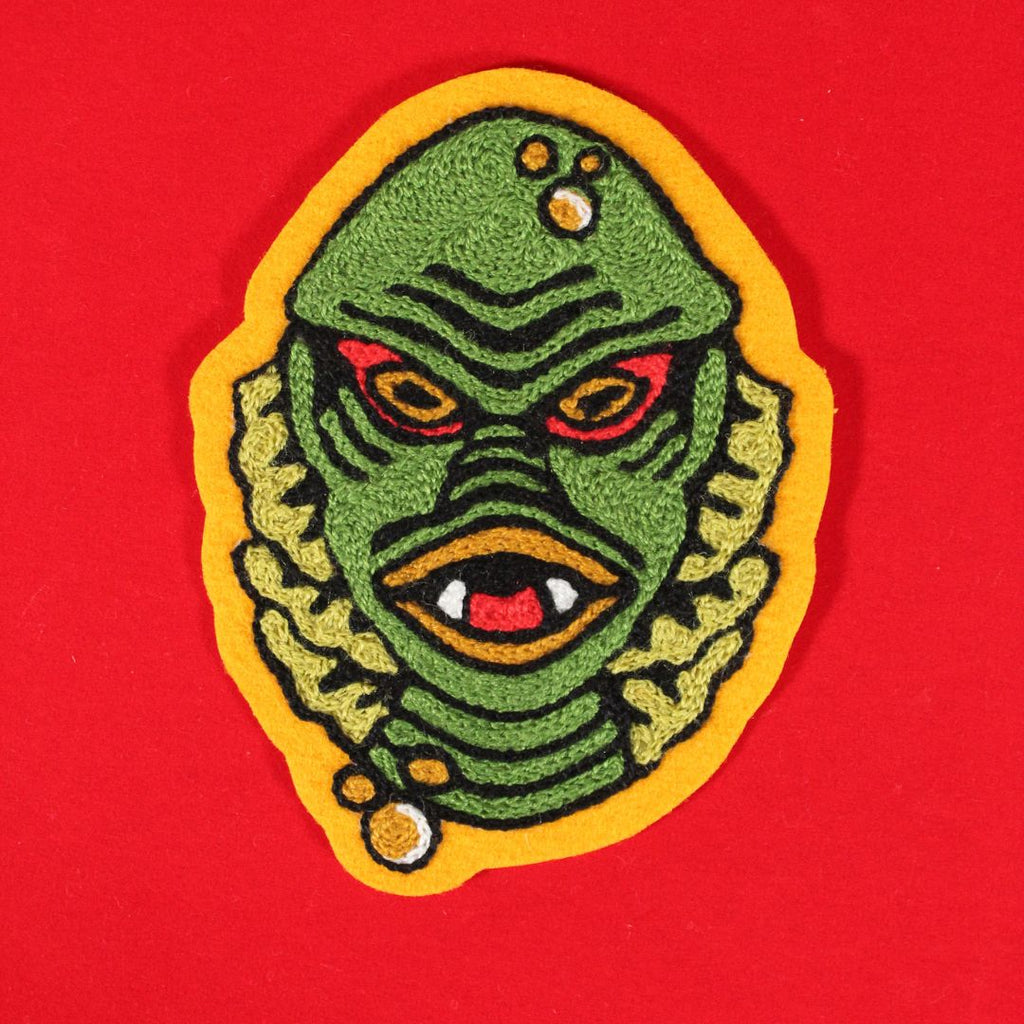 Swamp Monster Chainstitch Patch