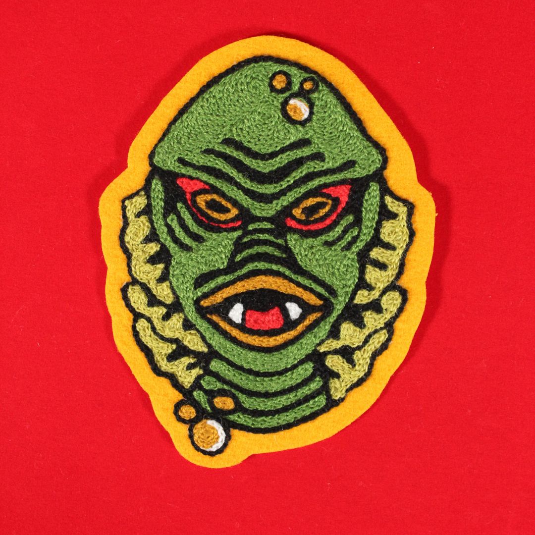 Swamp Monster Chainstitch Patch
