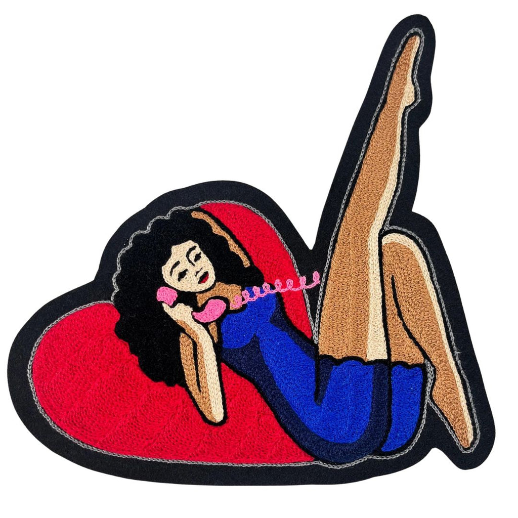 Hanging On The Telephone Pinup Back Patch