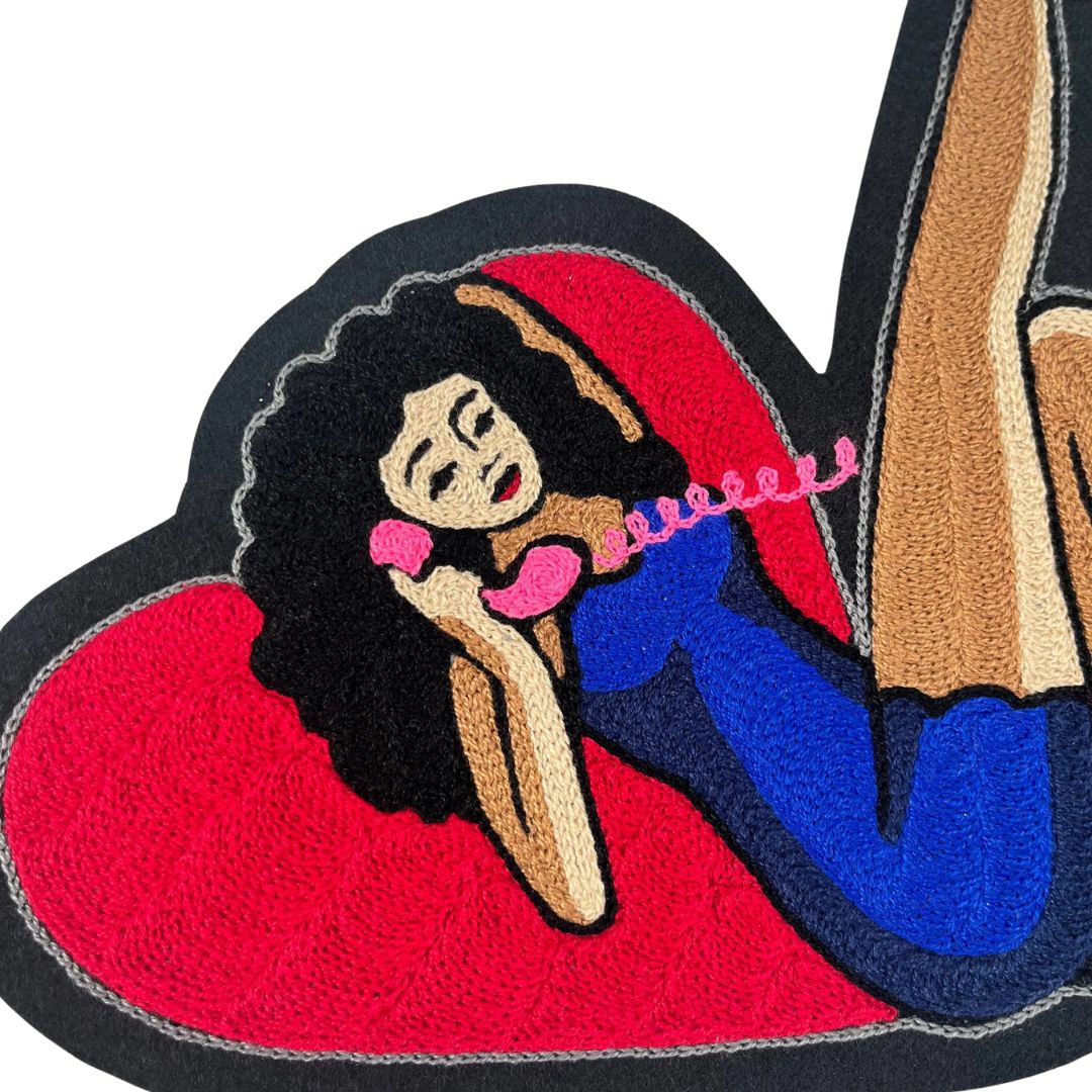Hanging On The Telephone Pinup Back Patch